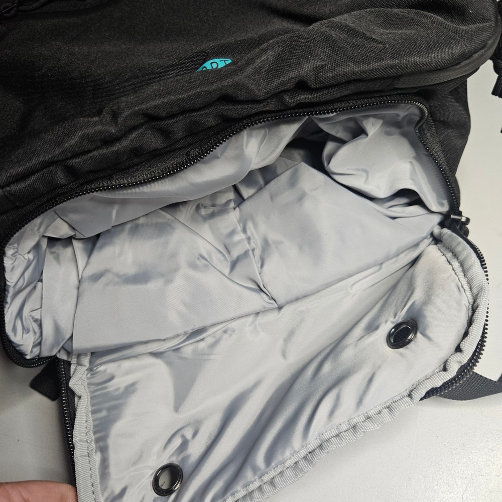 Bagsmart Travel Backpack Black Teal Laptop Compartment Carry On Luggage Strap - Picture 13 of 16